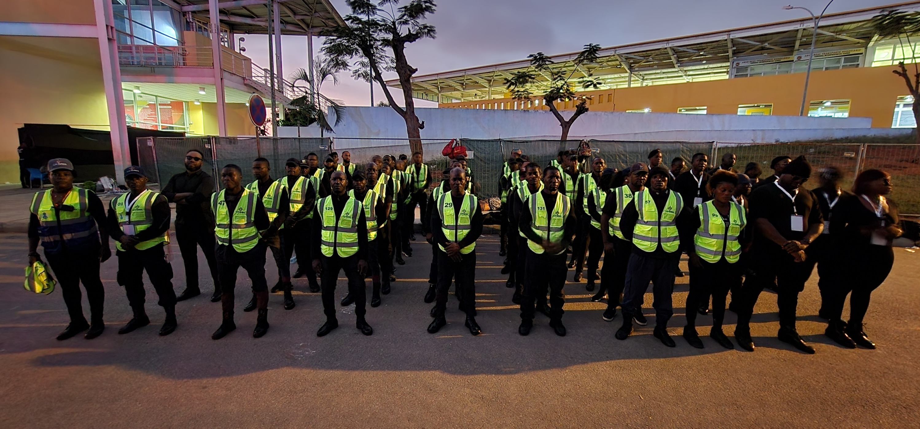 Equipa de segurança em evento