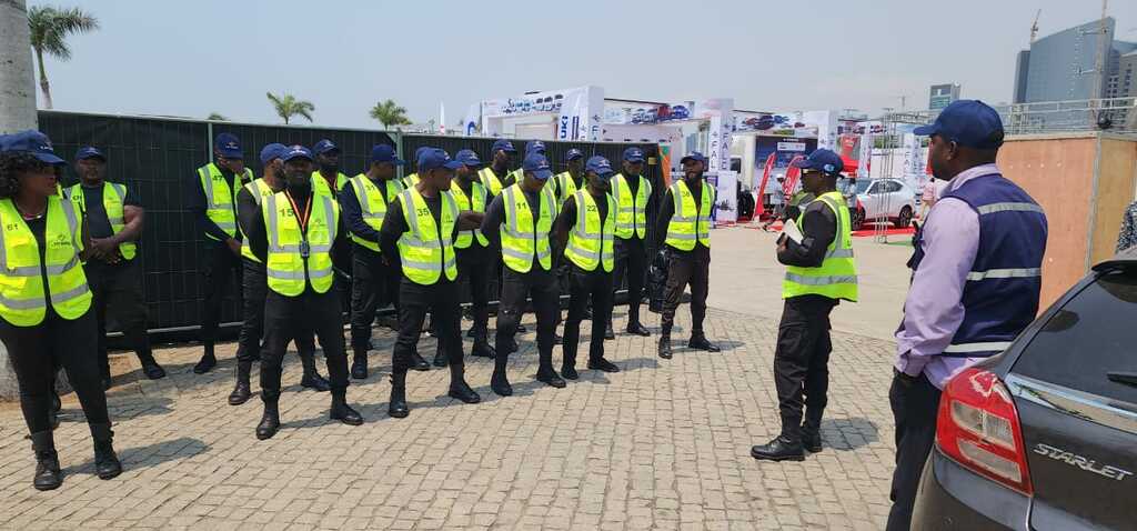 Equipa de segurança em evento
